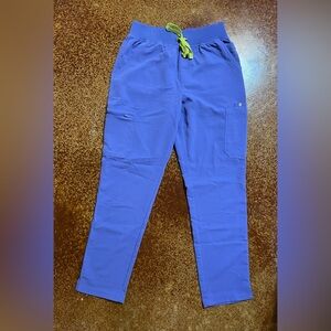 Figs Yola High Waisted Skinny Scrub Pants - Blueberry